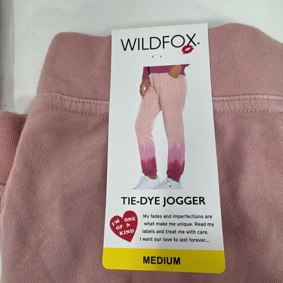 WILDFOX Tie Dye Hoodie & Joggers OLIVIA Medium Set ~ NEW with TAGS~MSRP~$244 - Picture 3 of 4